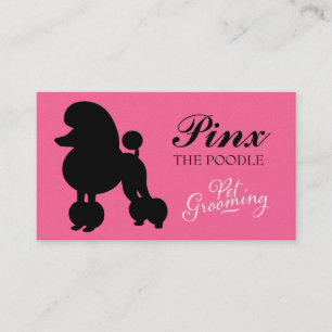 311 Pinx the Poodle Pet Grooming Business Card