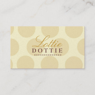 311-POLKA DOTTED STARS "GOLD CARD" BUSINESS CARD