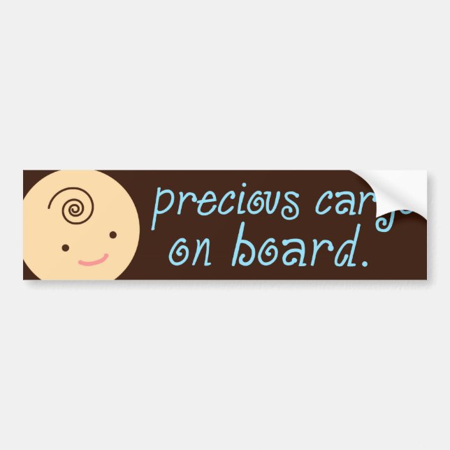311-PRECIOUS CARGO - BOY BLUE BUMPER STICKER (Front)