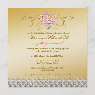 311-Queen for a Day   Gold Invitation