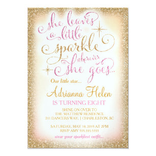 311 She Leaves a Little Sparkle Wherever She Goes Invitation
