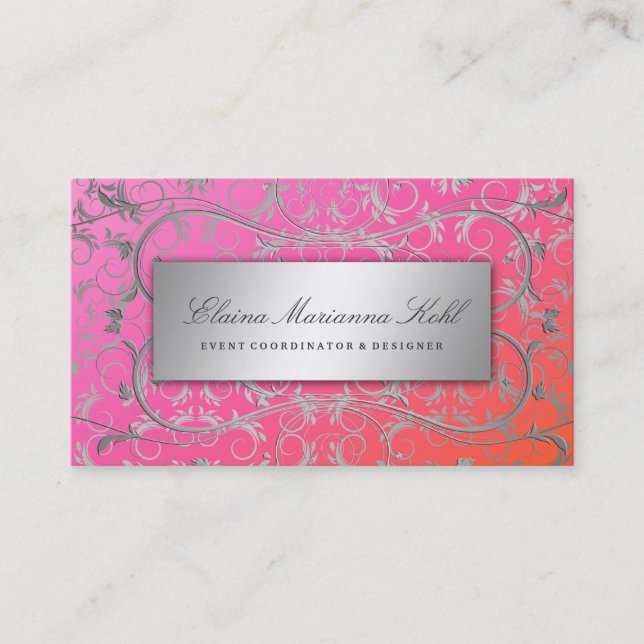 311 Silver Divine Dreamsicle Business Card (Front)