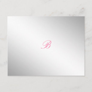 311-Silver Divine    Dreamsicle RSVP card