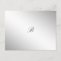 311-Silver Divine | Eggplant RSVP card