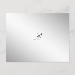 311-Silver Divine   Eggplant RSVP card