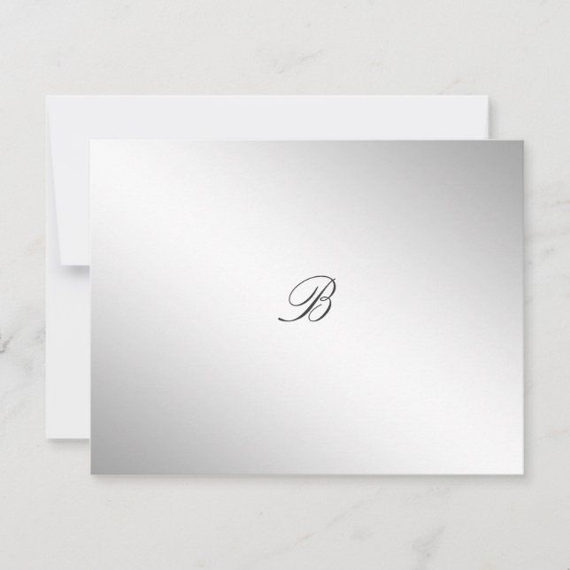 311-Silver Divine Hydrangea RSVP card (Front)