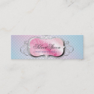 311-Silver Spoon   Baby Boutique Mini Business Card