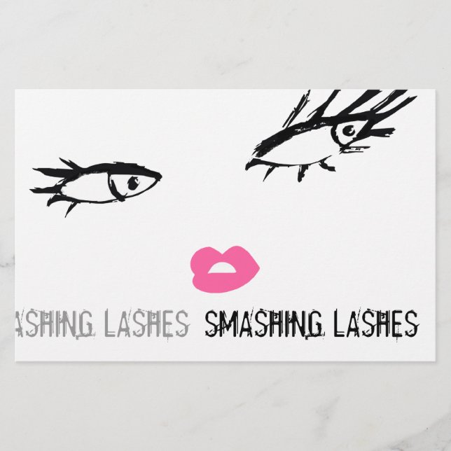 311 Smashing Lashes Flyer (Front)