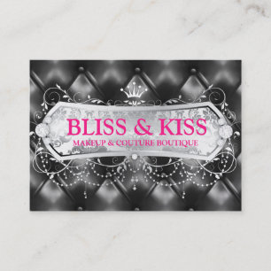 311 Snow Bliss Black Tuft Metallic Business Card