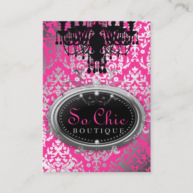 311 So Chic Boutique Hot Pink Business Card (Front)