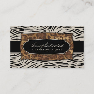 311 Sophisticated Jungle Zebra 2 Business Card