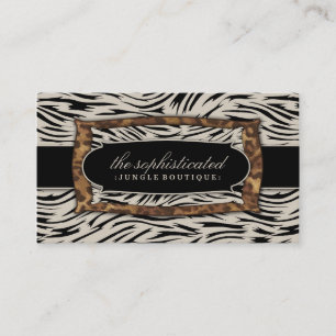 311 Sophisticated Jungle Zebra Business Card