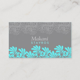 311 SOPHISTICATED SWISH - SEA BLUE BUSINESS CARD