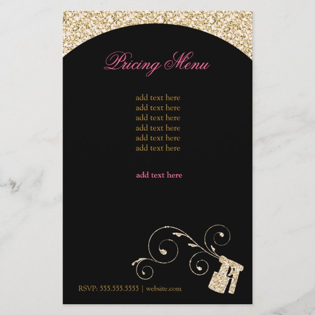 311 Spray Flyer Gold Faux Sparkle (Front)