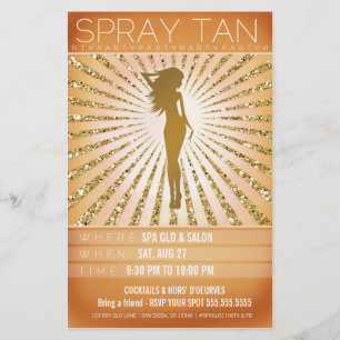 311 Sunburst Spray Tan Party Flyer