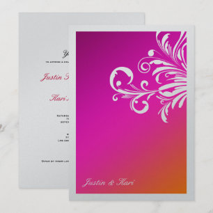 311-Swanky Swirls_Wild Sunset Metallic Invitation