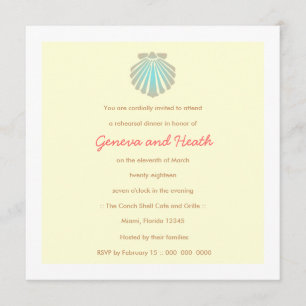 311-Sweet Shell Ecru Robin's Egg Invitation