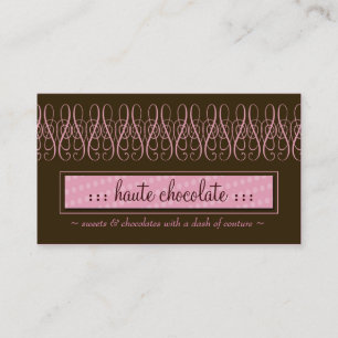 311-SWIRLY SWEET CHOCOLATE BUSINESS CARD