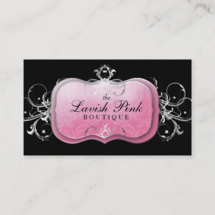 311 The Lavish Pink Plate Silver Business Card