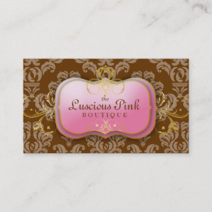311-The Luscious Pink Plate Chocolate Business Card