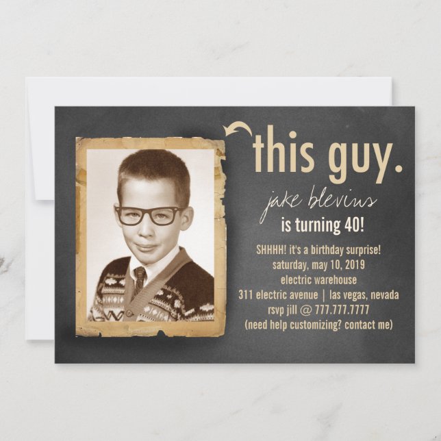 311 This Guy Men's Invitation Party (Front)