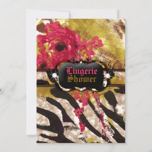 311-Tigress / Zebra Rose Lingerie Invitation
