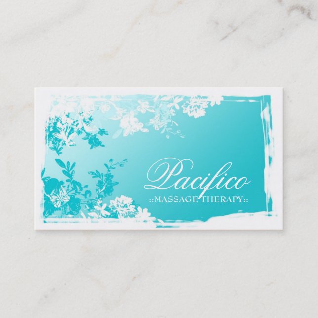 311 TRANQUIL GARDEN BLUE FADE BUSINESS CARD (Front)