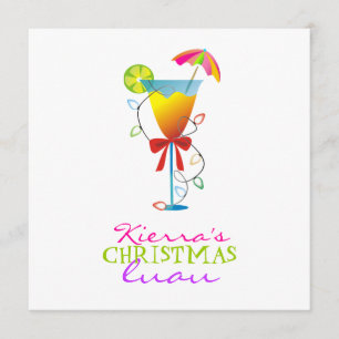 311-Tropical Paradise Christmas Luau Invitation