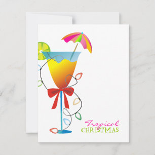 311-Tropical Paradise Christmas Luau Invitation