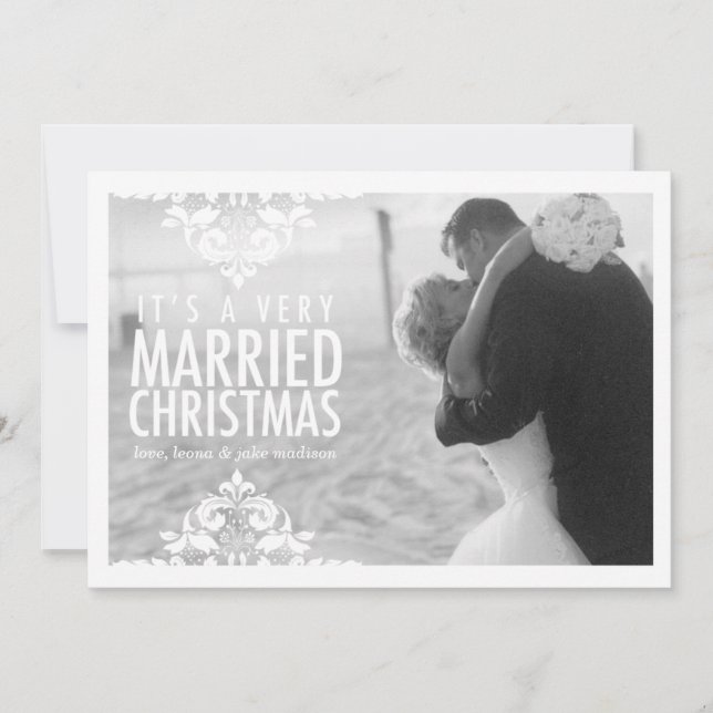 311 Very Married Christmas Holiday Photo Card (Front)