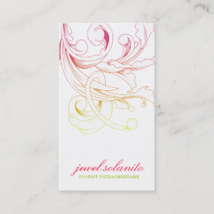 311-Vivid Foliage Flare Business Card