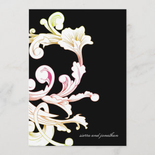 311-Vivid Foliage Flare Noir Invitation