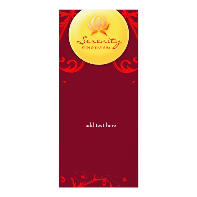 311 Warm Spa Delight Rack Card (Front)