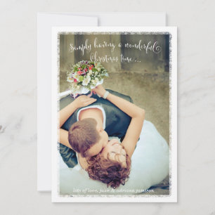 311 White Simply Having a Wonderful Holiday Photo Card