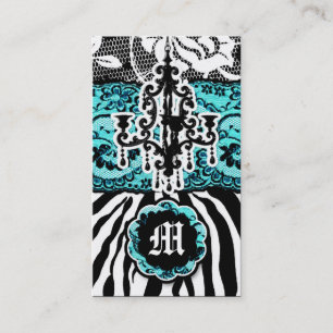 311 Wild Mix n Match Turquoise Blue Business Card