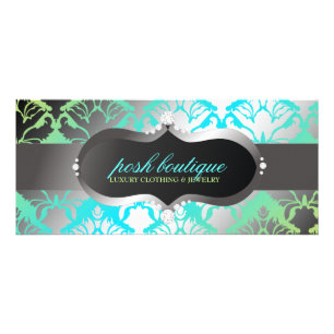 311 Zeopard Sign & Damask Shimmer Paradise Lime Rack Card