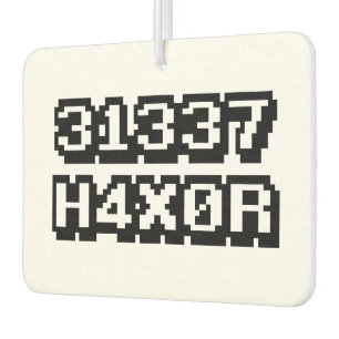 31337 H4X0R CAR AIR FRESHENER