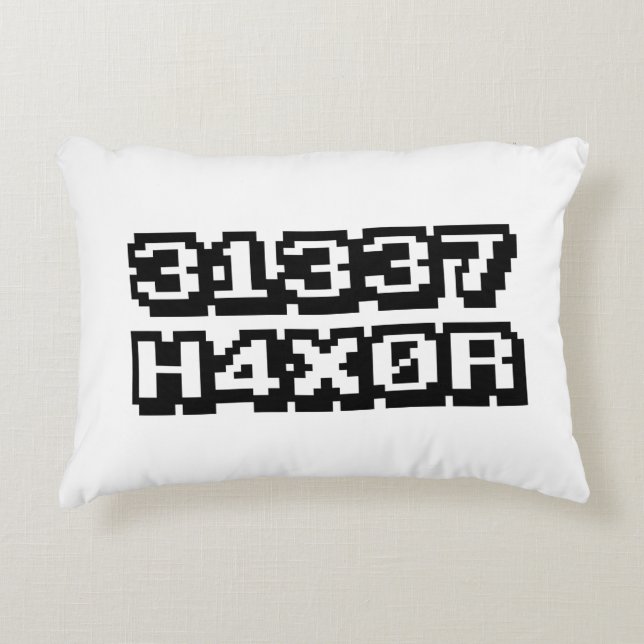 31337 H4X0R DECORATIVE CUSHION (Front)
