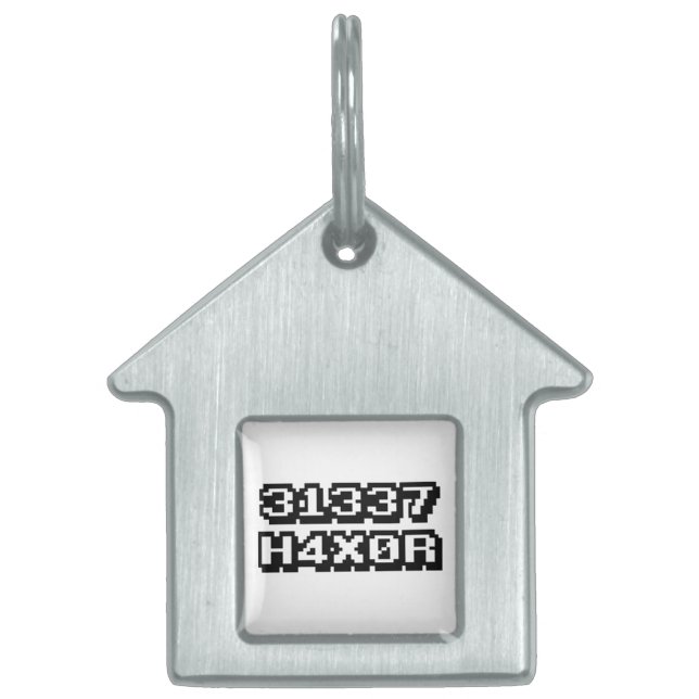 31337 H4X0R PET ID TAG (Front)