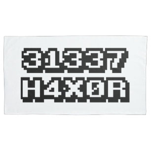 31337 H4X0R PILLOWCASE