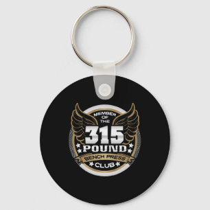 315 Pound Bench Press Club For Powerlifter Weightl Key Ring