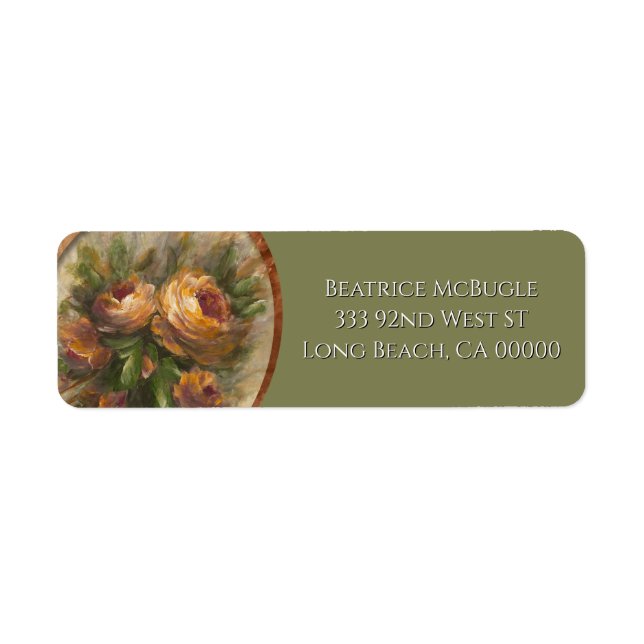 315 Roses Return Address Label (Front)