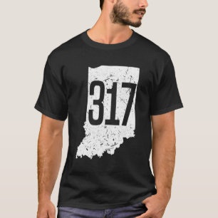 317 Indiana Area Code Indianapolis Carmel Lawrence T-Shirt