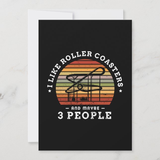 31.I Like Roller Coasters And Maybe 3 People Save The Date (Front)