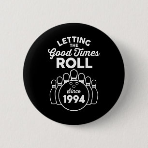 31 Year Old Bowler 31st Birthday Bowling 6 Cm Round Badge