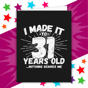 31 Year Old Sarcastic Meme Funny 31st Birthday Card