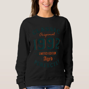 31 Years Old   Classic 1992 Men Women 31st Birthda Sweatshirt