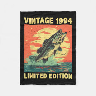 31 Years Old Gift 1994 Fishing Fisherman Fish 31st Fleece Blanket