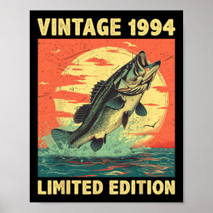 31 Years Old Gift 1994 Fishing Fisherman Fish 31st Poster