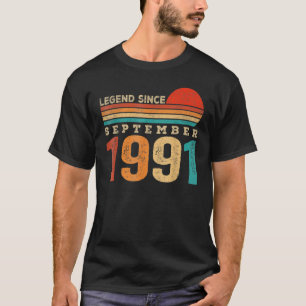 31 Years Old  Legend Since September 1991 31th Bir T-Shirt